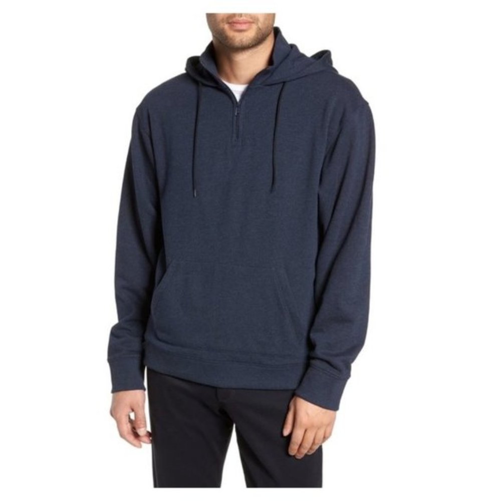Vince Drawstring Knit Hoodie Pullover Sweater
